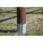 Support poteau en bois, pour clôture